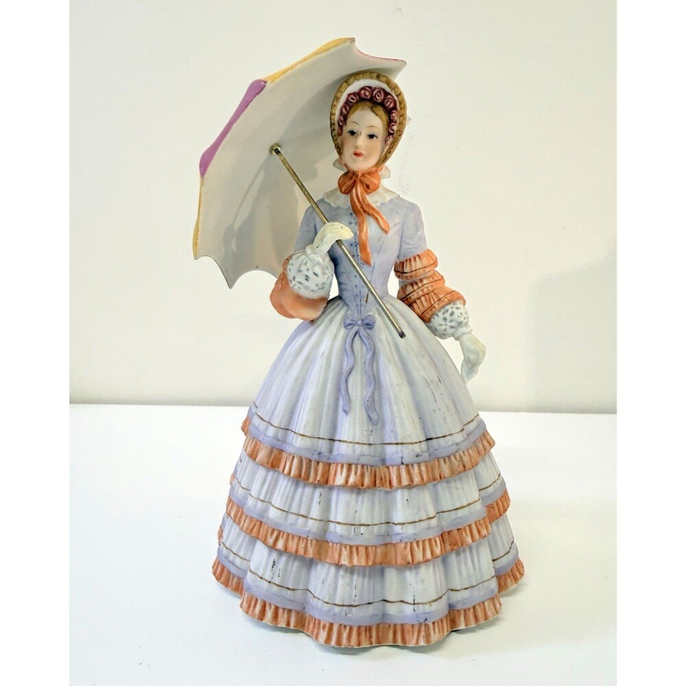 Lenox Springtime Promenade Hand Painted Porcelain Woman Figurine 9 in